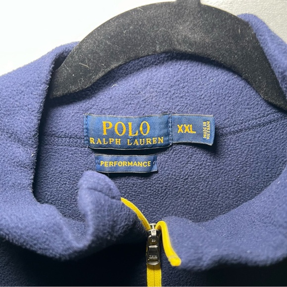 Polo Ralph Lauren Performance Quarter-Zip Sweater navy blue men’s XXL - Picture 4 of 9